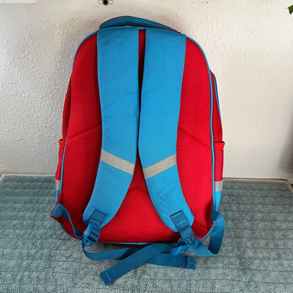 Kids Gaming Backpack Nintendo Switch Style Red Blue School Bag - Picture 2 of 13
